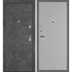 дверь урбан-127/pr-103 муар серый